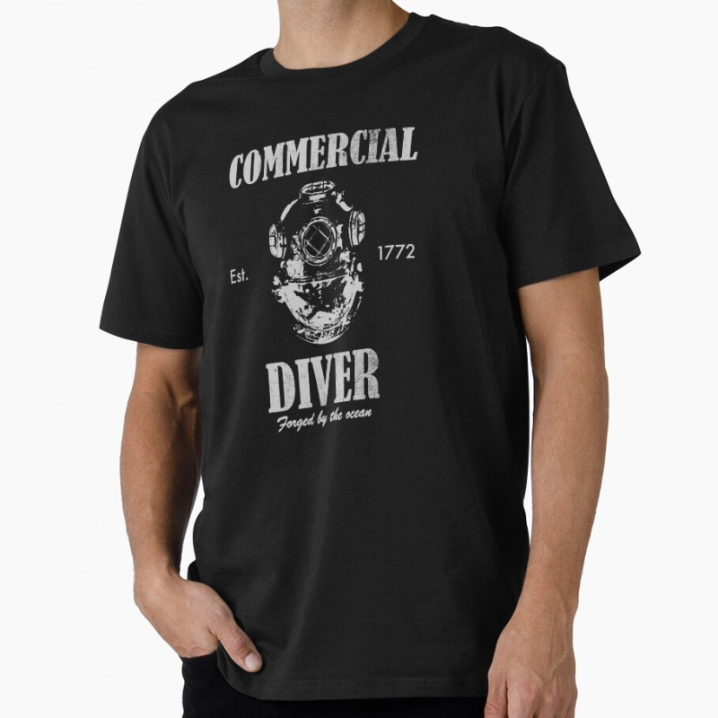 Commercial Printing And Graphics - Commercial Diver Vintage Gift T-shirt 100%