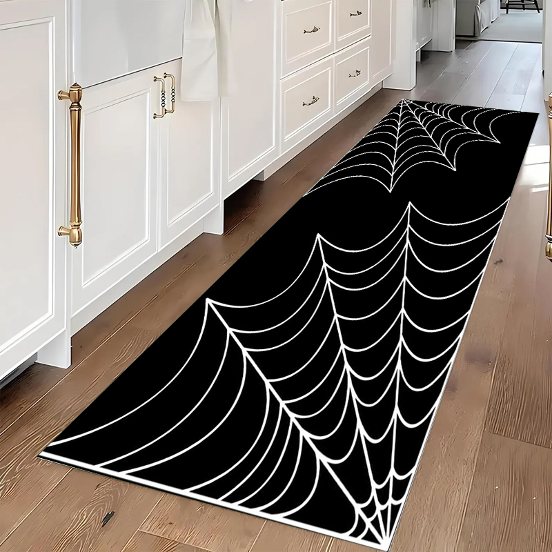 Commercial Printing And Graphics - Gothic Spider Web Runner Rug Spiderweb