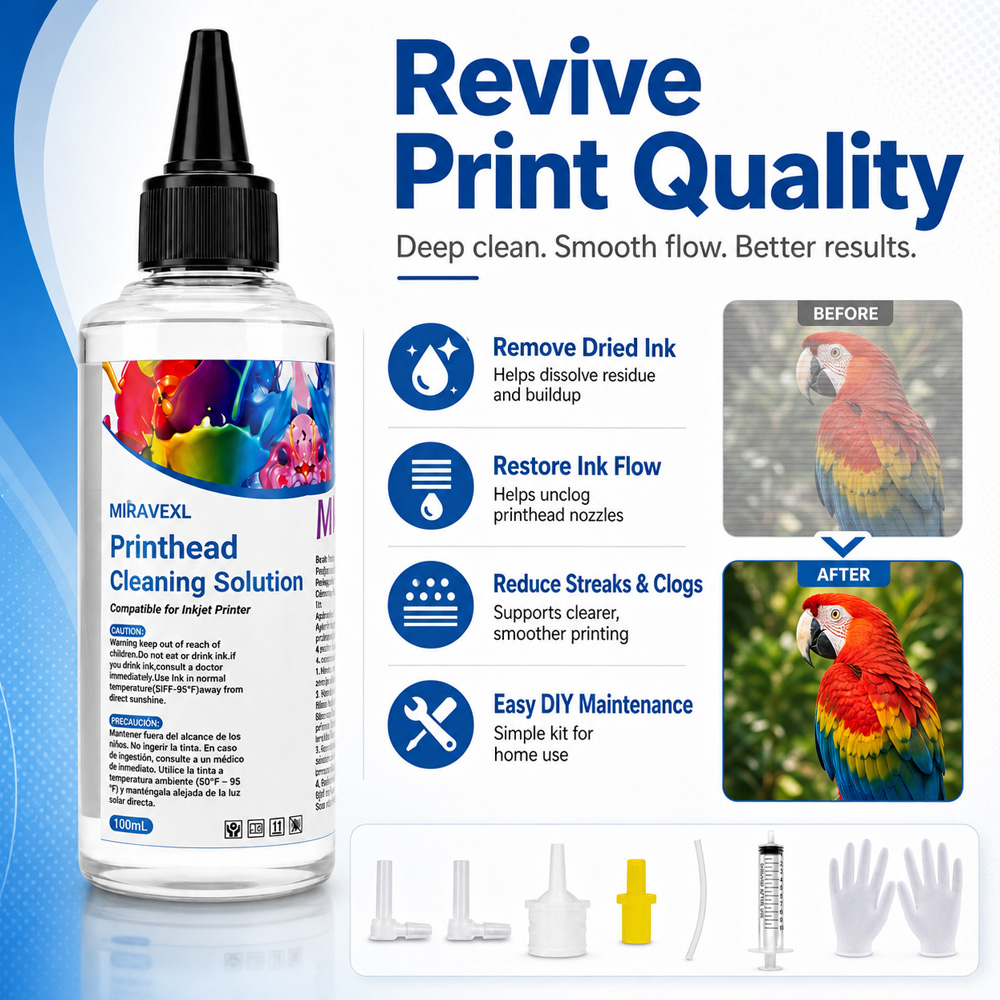 MIRAVEXL Printhead Cleaning So – Sublimation Ink 100Ml Bewertung und Preis