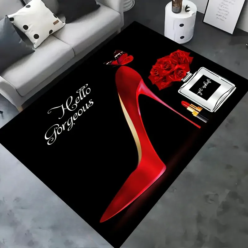 Red High Heel Print Area Rug,  – Commercial Printing Supplies Bewertung und Preis