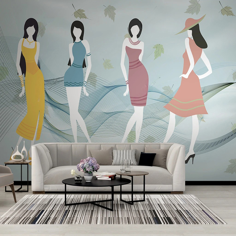Custom Mural Modern fFresh Sho – Commercial Wallpaper Printing Bewertung und Preis