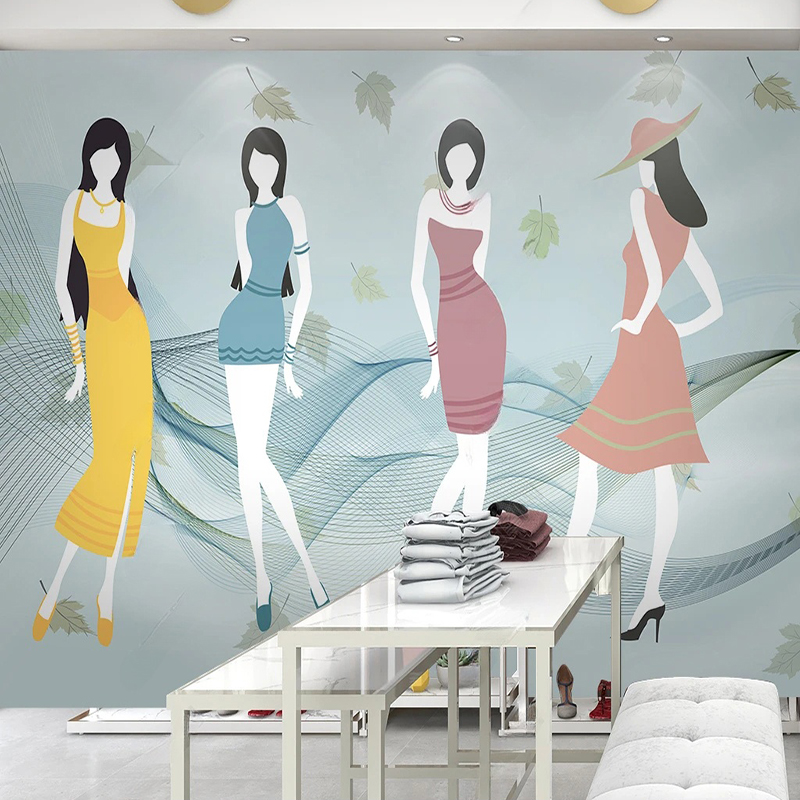 Custom Mural Modern fFresh Sho – Commercial Wallpaper Printing Bewertung und Preis