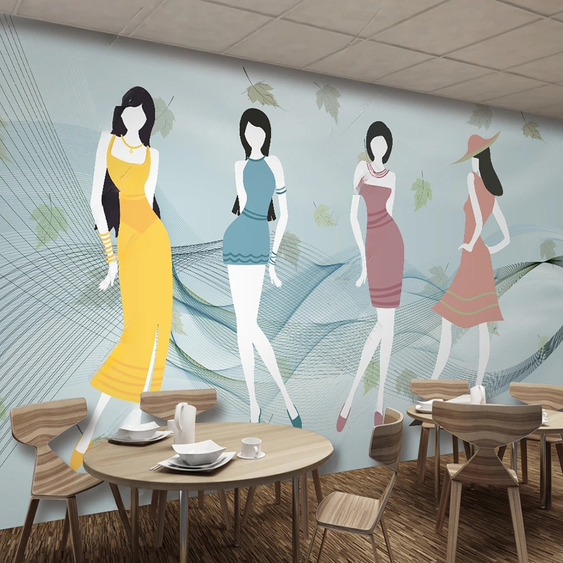 Custom Mural Modern fFresh Sho – Commercial Wallpaper Printing Bewertung und Preis