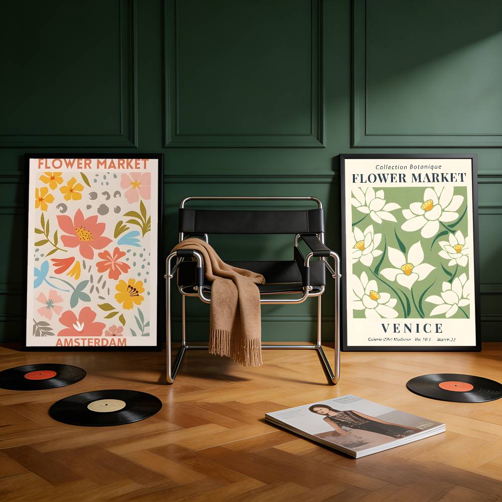 Flower Market Wall Art Colorfu – Commercial Printing Market Bewertung und Preis