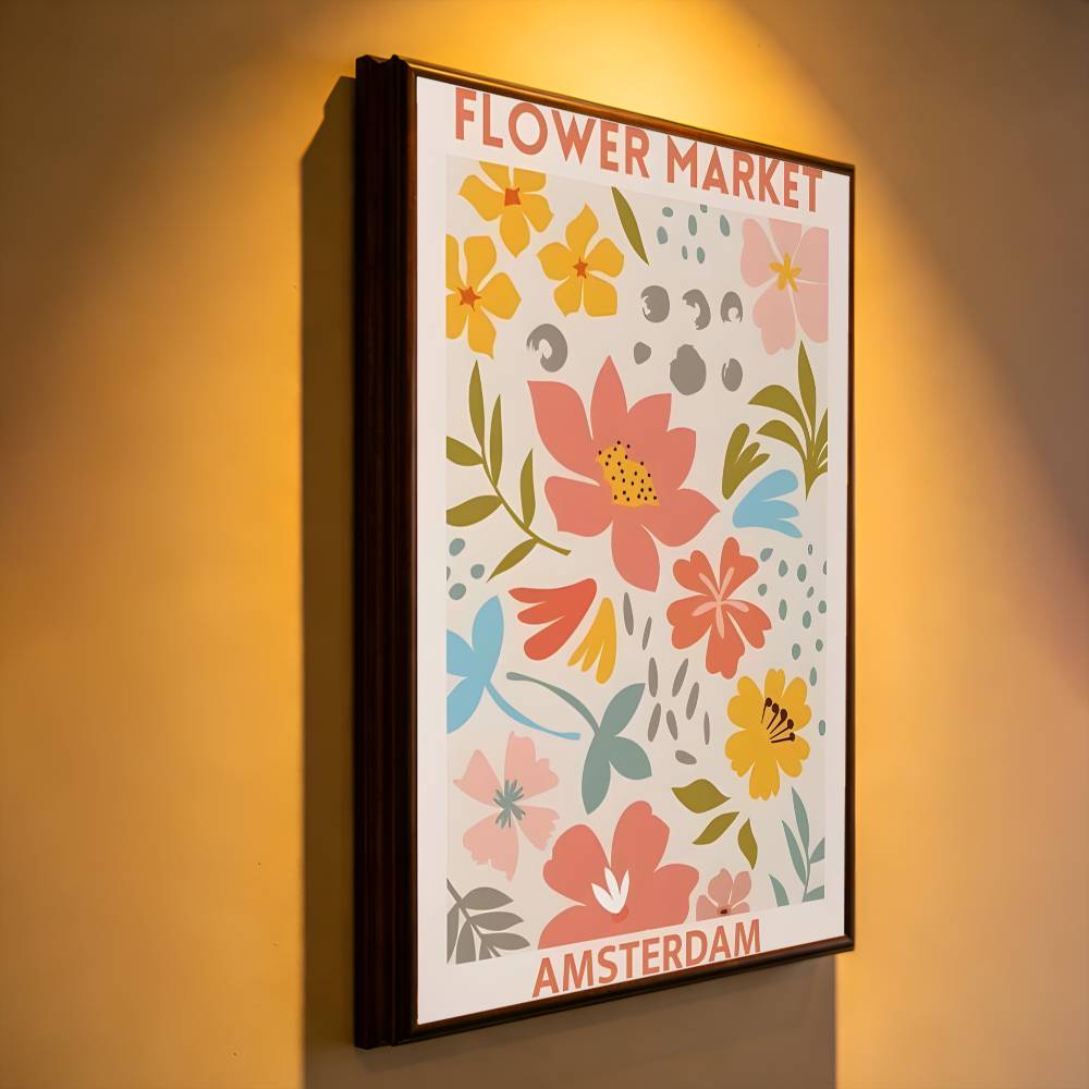 Flower Market Wall Art Colorfu – Commercial Printing Market Bewertung und Preis