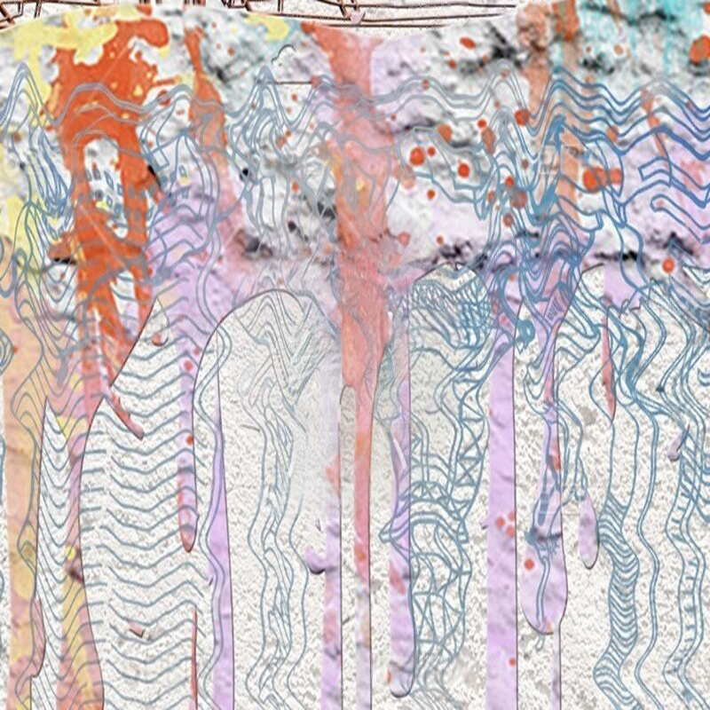 Modern watercolor city silhoue – Commercial Wallpaper Printing Bewertung und Preis