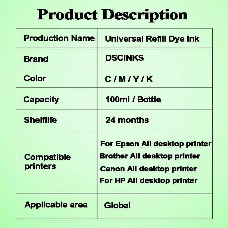 100ml Universal Dye Ink BK C M – Sublimation Ink 100Ml Bewertung und Preis