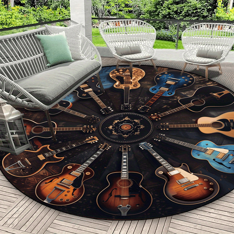 VIKAMA Rock Guitar Round Area  – Commercial Printing Products Bewertung und Preis
