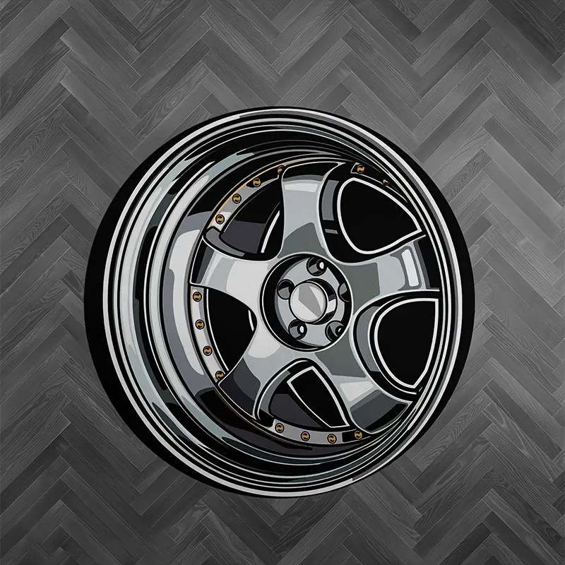 VIKAMA Car Wheel Rim Round Are – Commercial Printing Products Bewertung und Preis