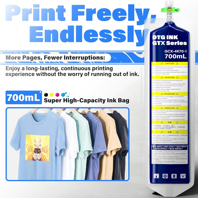 700ML DTG Textile GTX Ink Bag  – Direct To Garment Ink Bewertung und Preis