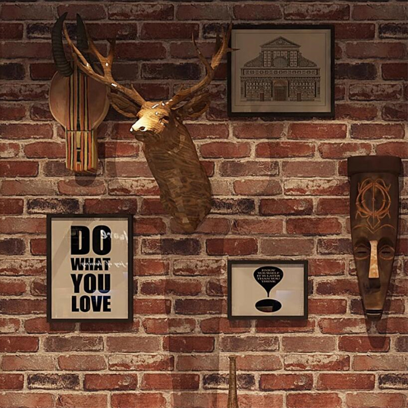 Vintage Red Brick Wallpaper Se – Commercial Wallpaper Printing Bewertung und Preis