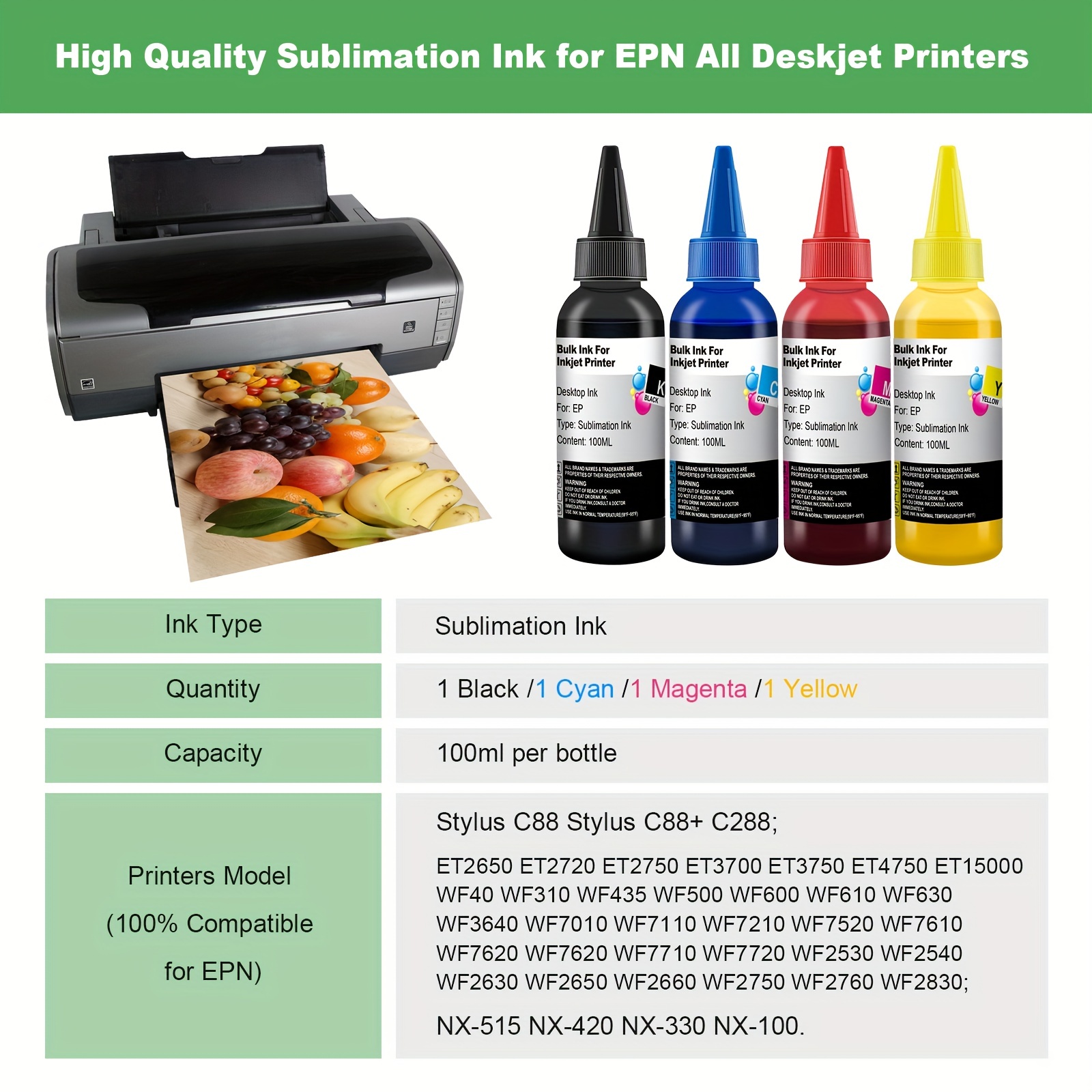 100ml sublimation ink for epso – Sublimation Ink 100Ml Bewertung und Preis